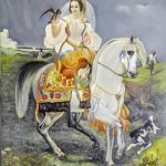 120×130سم  الوان زيتية على قماش كانڤس