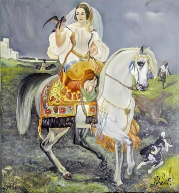 120×130سم  الوان زيتية على قماش كانڤس