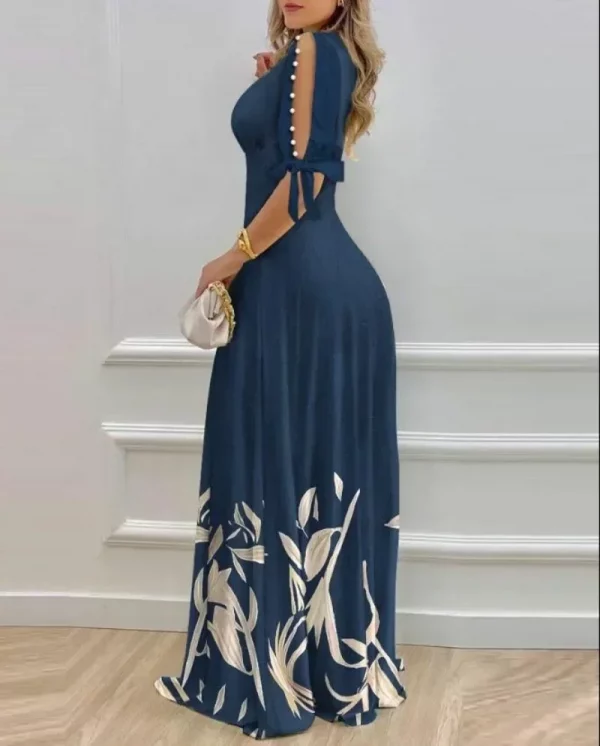 ⁦فستان نسائي غير رسمي بفتحة طويلة ، ثوب أنيق لحفلة الكوكتيل ، ملابس مسائية فاخرة أنيقة ، مناسبة رسمية ، رقص منقسم⁩ - الصورة ⁦2⁩